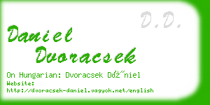 daniel dvoracsek business card